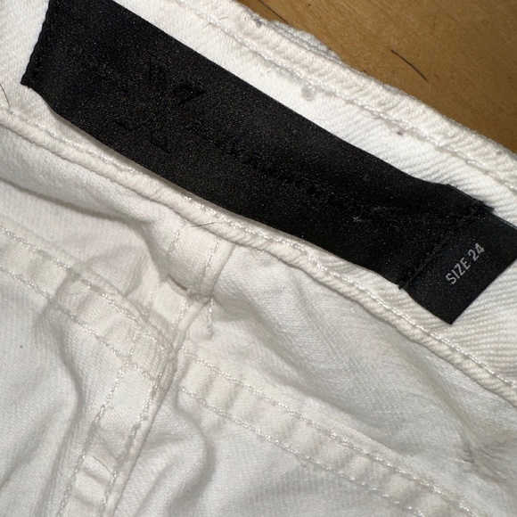 alexander wang RIVAL GRINO boyfriend cut destroyed white jeans , 24.  NH011 - Picture 11 of 12
